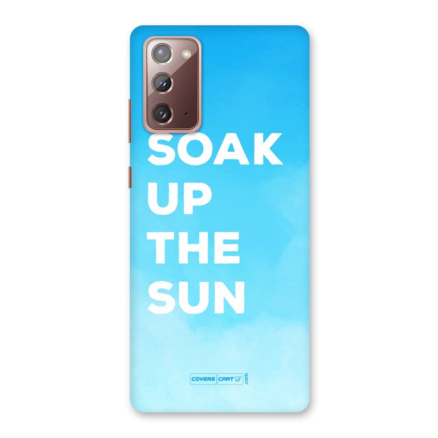 Soak Up The Sun Back Case for Galaxy Note 20
