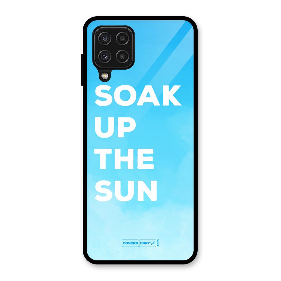 Soak Up The Sun Glass Back Case for Galaxy A22 4G