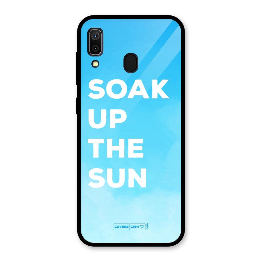 Soak Up The Sun Glass Back Case for Galaxy A30