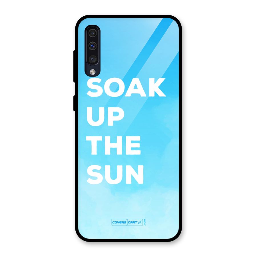 Soak Up The Sun Glass Back Case for Galaxy A50s