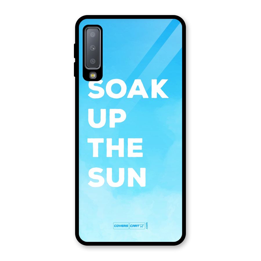 Soak Up The Sun Glass Back Case for Galaxy A7 (2018)