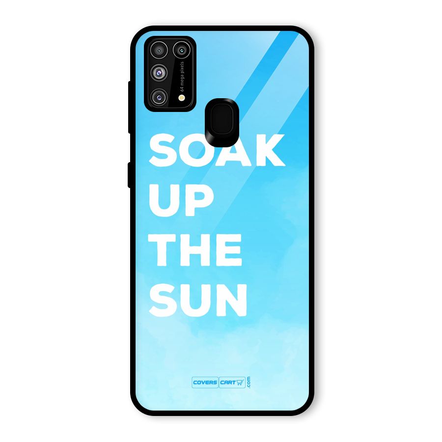 Soak Up The Sun Glass Back Case for Galaxy F41