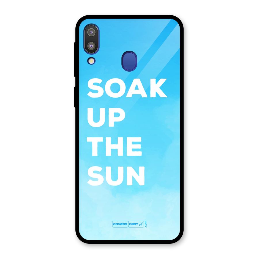 Soak Up The Sun Glass Back Case for Galaxy M20