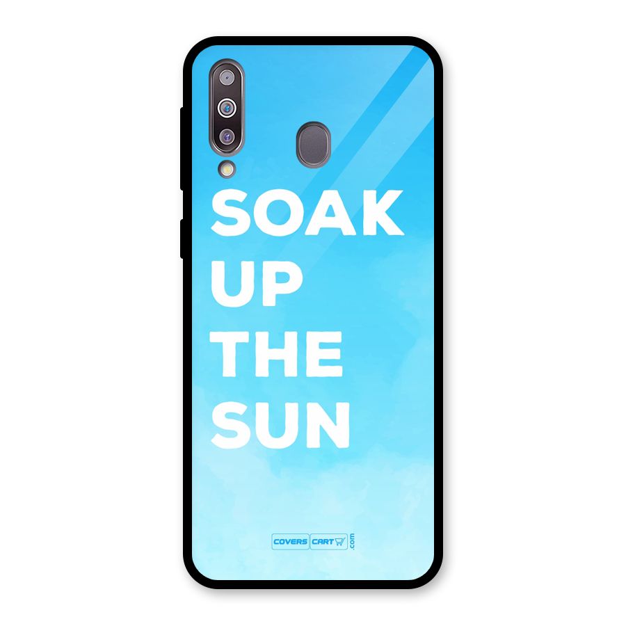 Soak Up The Sun Glass Back Case for Galaxy M30