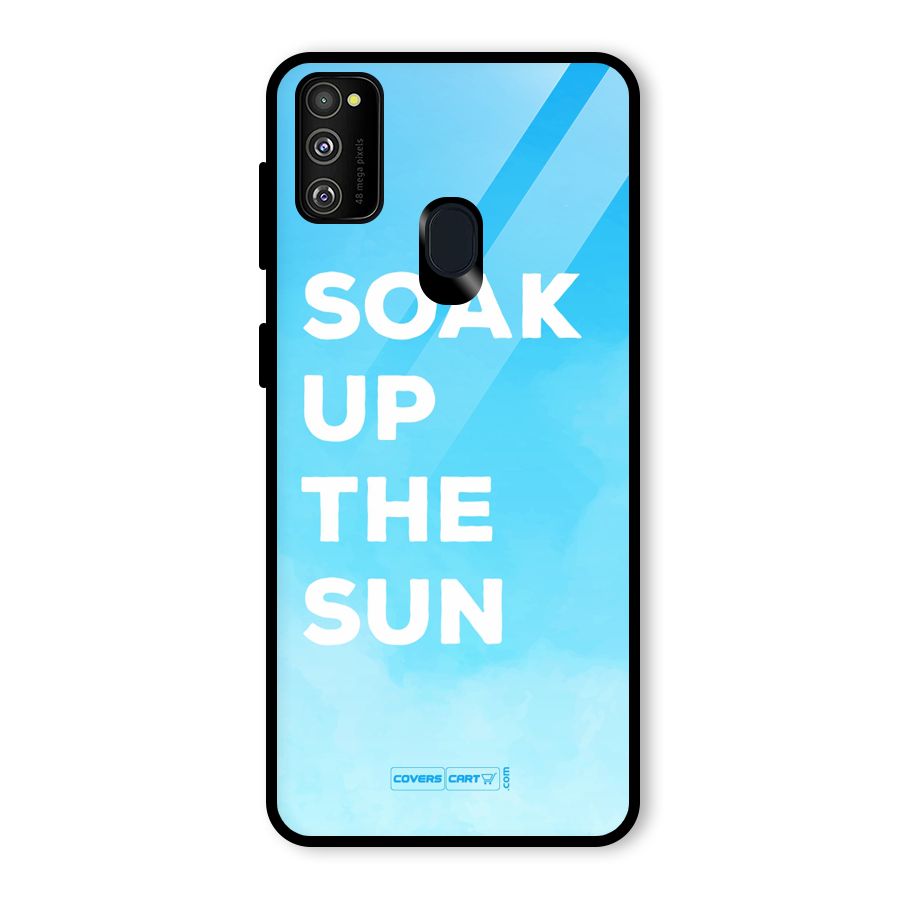 Soak Up The Sun Glass Back Case for Galaxy M30s