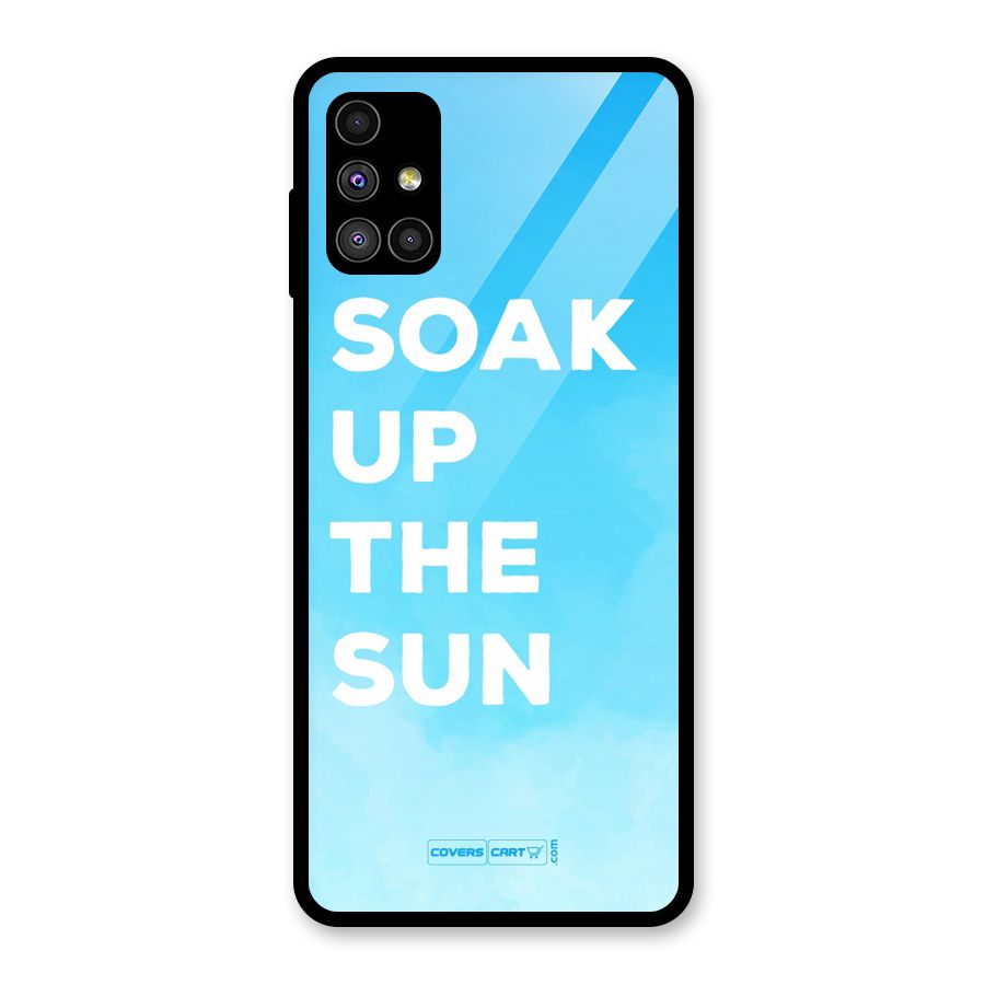 Soak Up The Sun Glass Back Case for Galaxy M51
