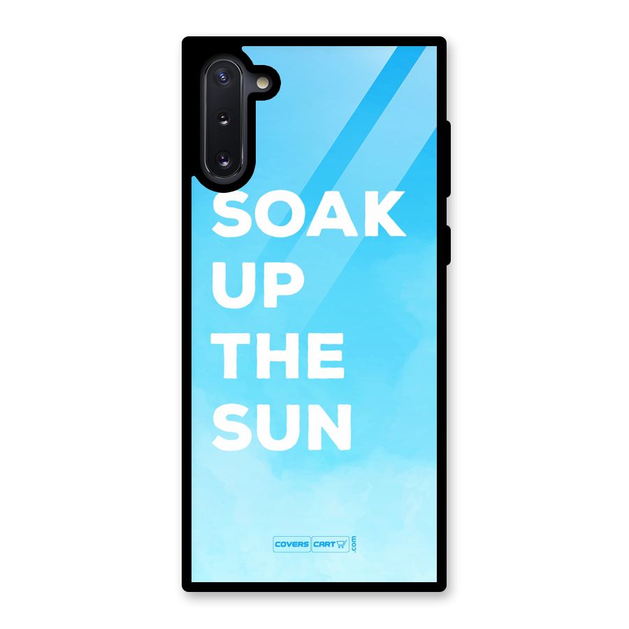 Soak Up The Sun Glass Back Case for Galaxy Note 10