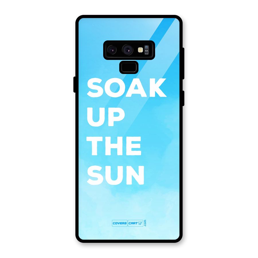 Soak Up The Sun Glass Back Case for Galaxy Note 9