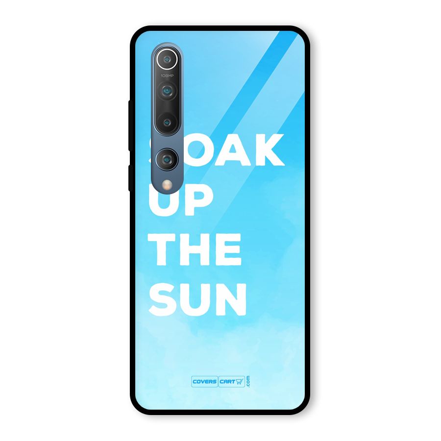 Soak Up The Sun Glass Back Case for Mi 10