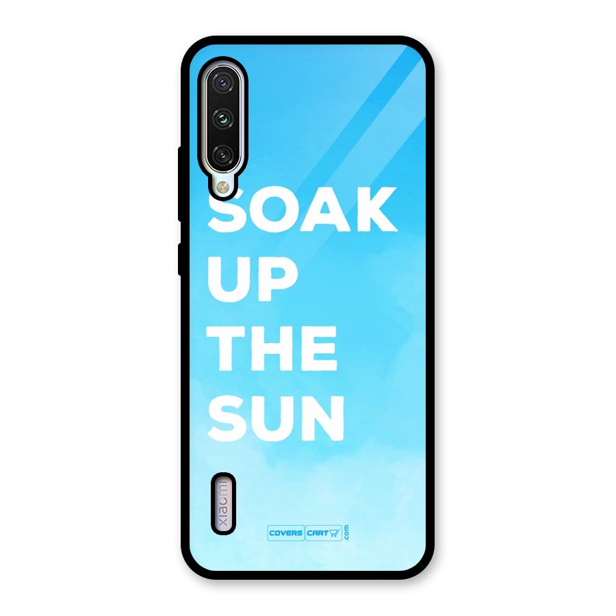 Soak Up The Sun Glass Back Case for Mi A3