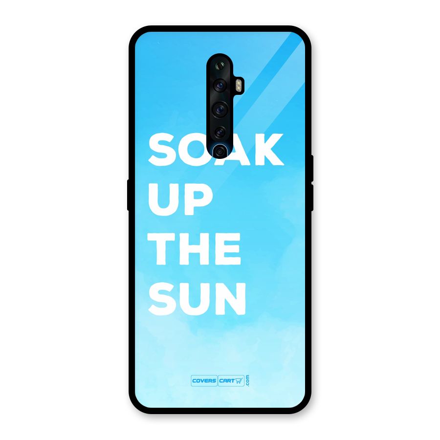 Soak Up The Sun Glass Back Case for Oppo Reno2 F