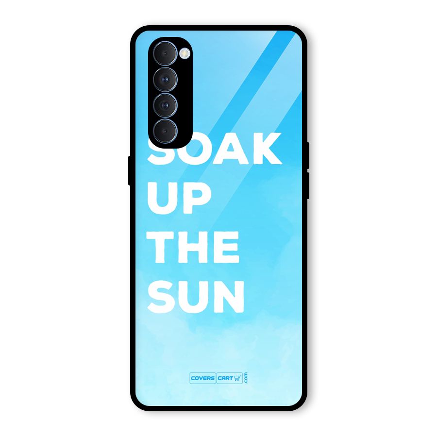 Soak Up The Sun Glass Back Case for Oppo Reno4 Pro