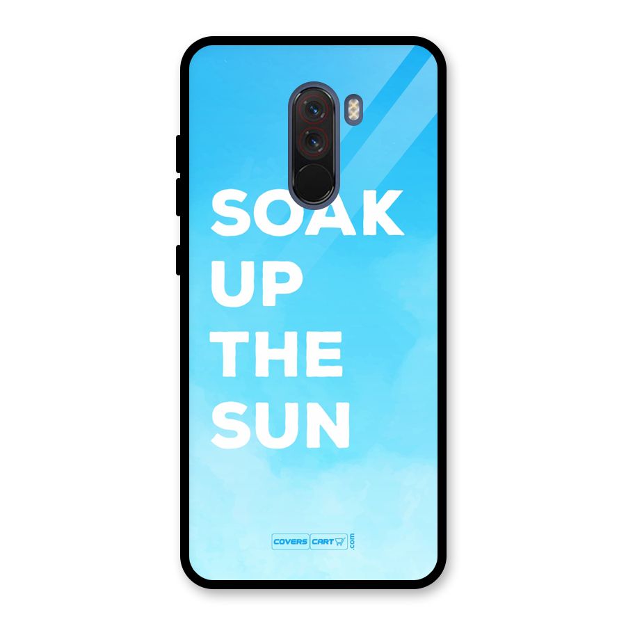Soak Up The Sun Glass Back Case for Poco F1