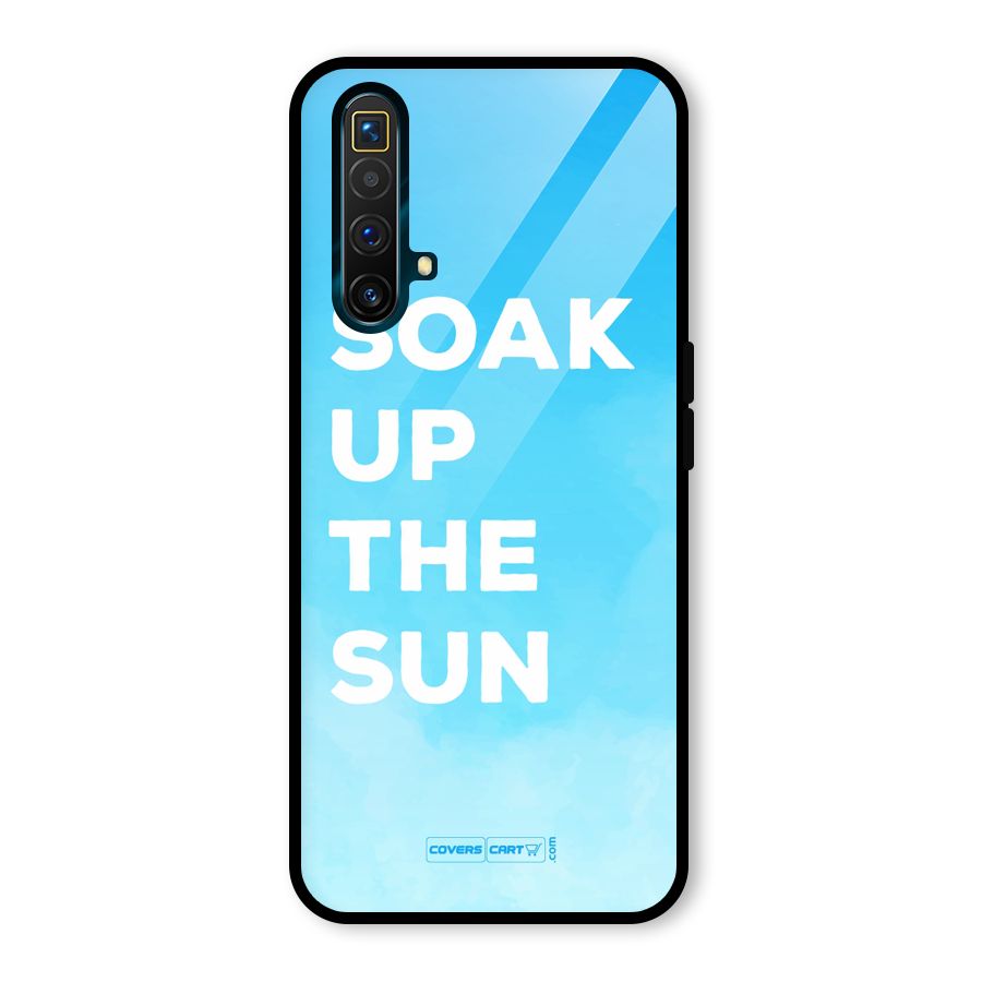 Soak Up The Sun Glass Back Case for Realme X3 SuperZoom