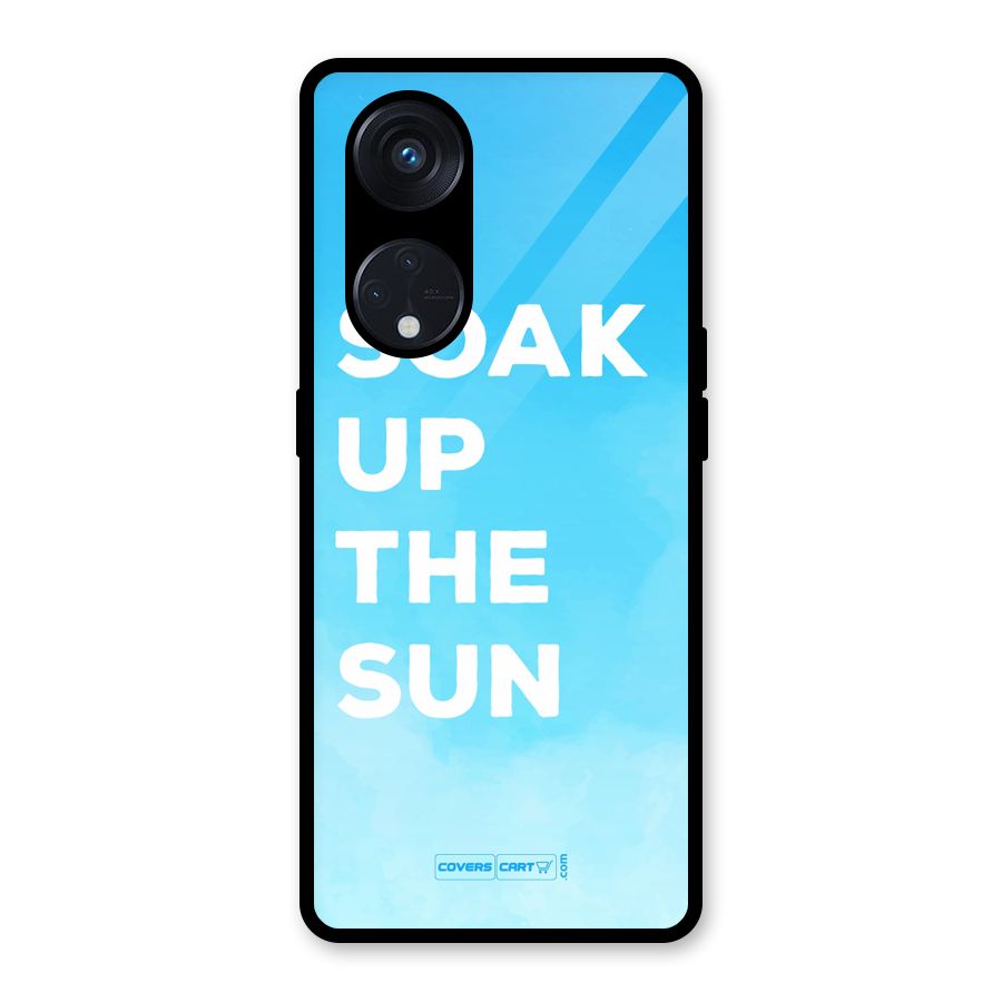 Soak Up The Sun Glass Back Case for Reno8 T 5G