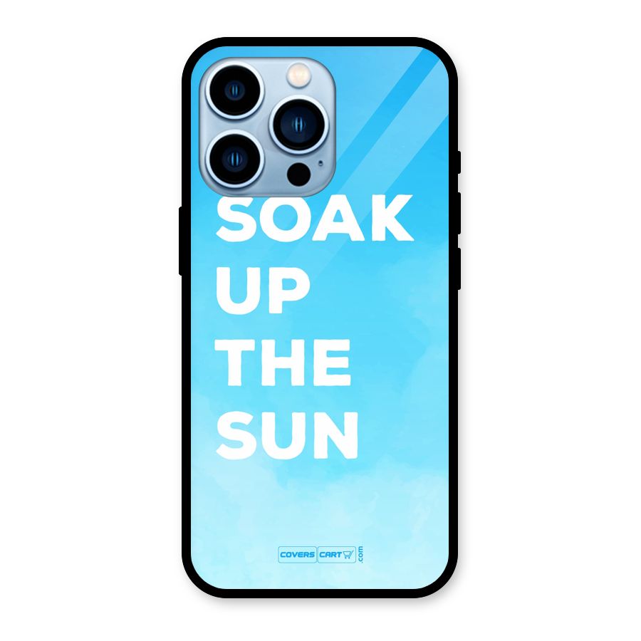 Soak Up The Sun Glass Back Case for iPhone 13 Pro