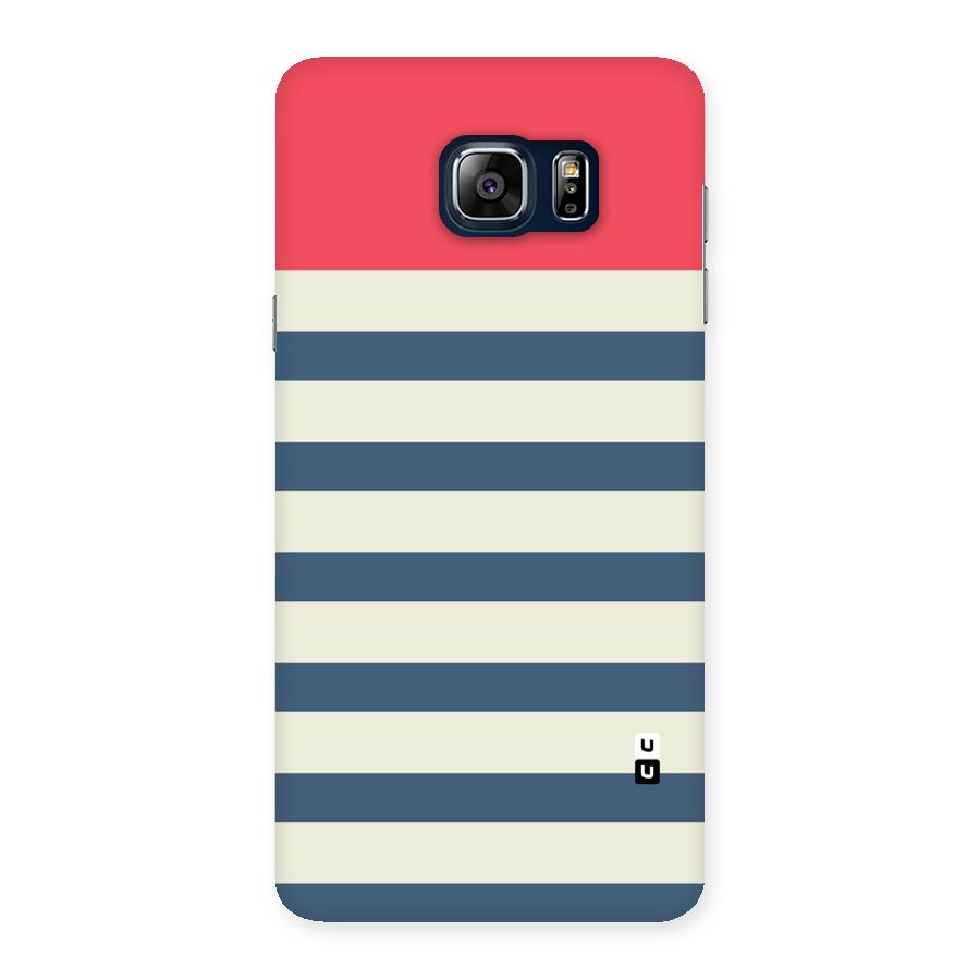 Solid Orange And Stripes Back Case for Galaxy Note 5