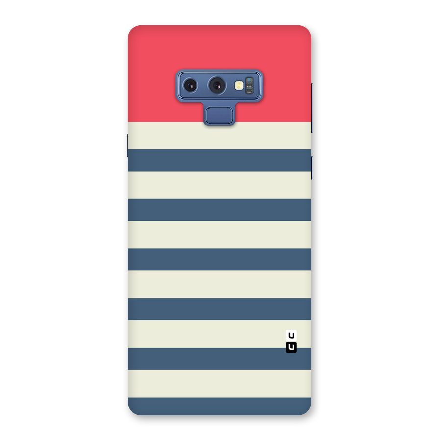 Solid Orange And Stripes Back Case for Galaxy Note 9