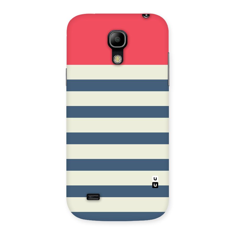 Solid Orange And Stripes Back Case for Galaxy S4 Mini