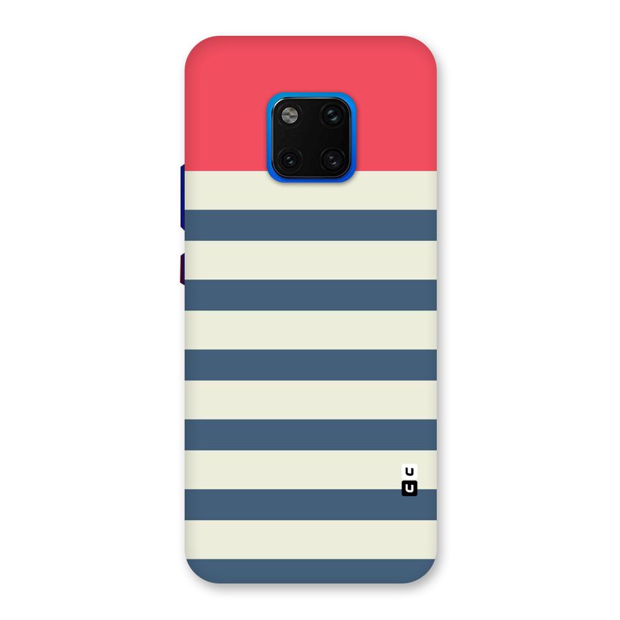 Solid Orange And Stripes Back Case for Huawei Mate 20 Pro
