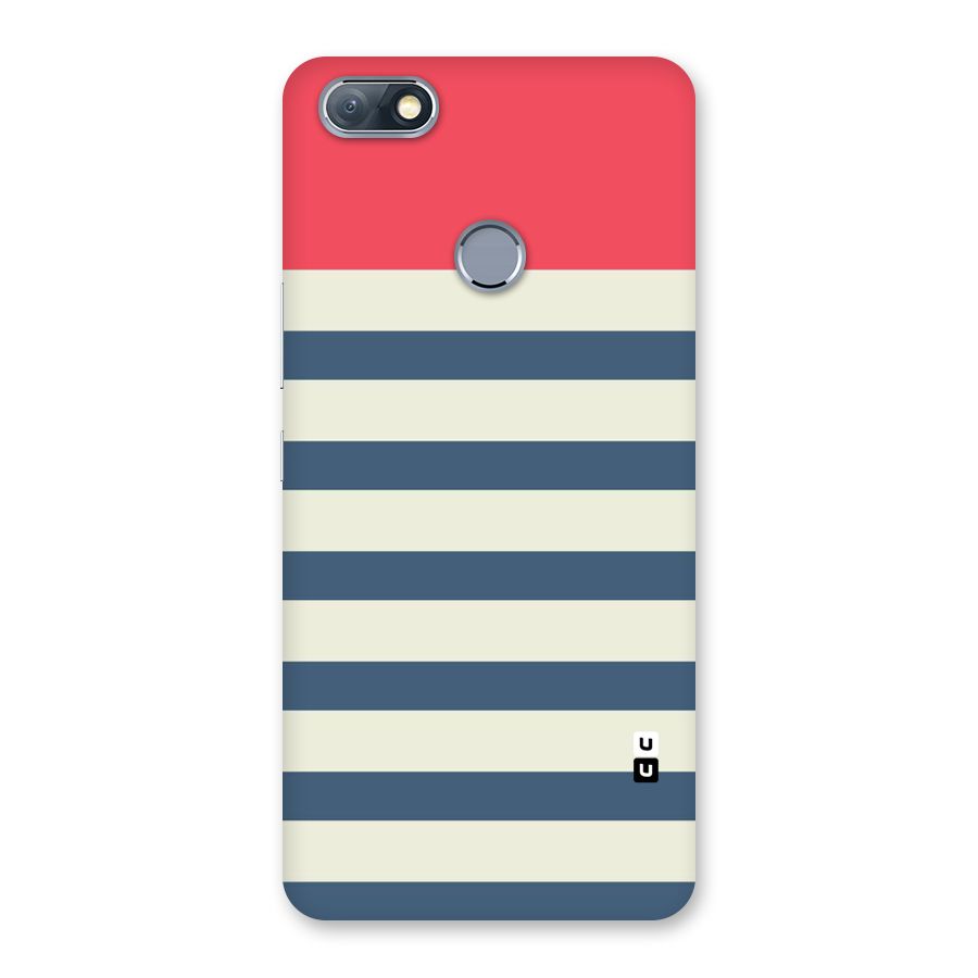 Solid Orange And Stripes Back Case for Infinix Note 5
