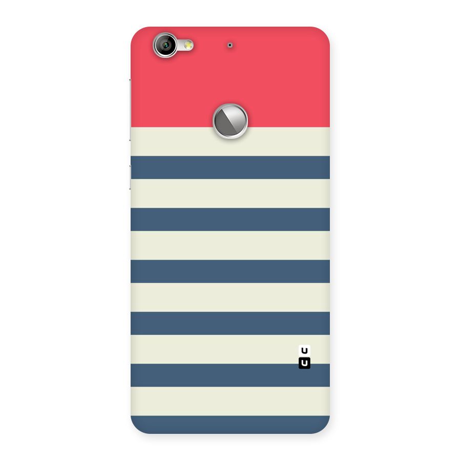 Solid Orange And Stripes Back Case for LeTV Le 1s