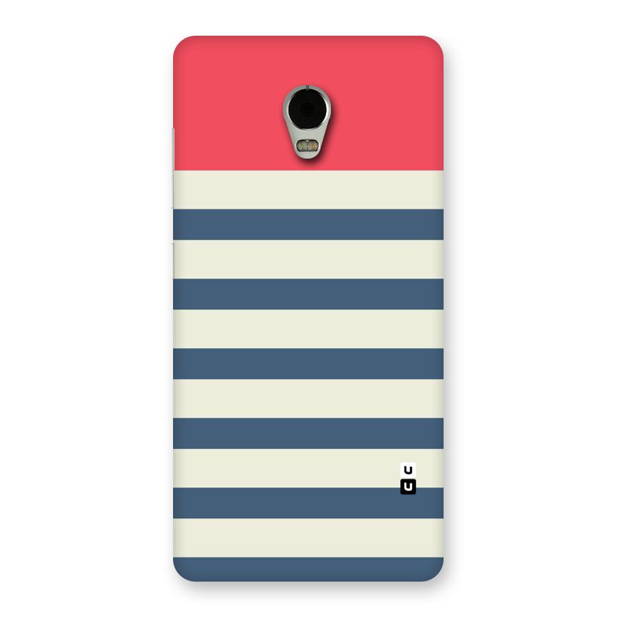 Solid Orange And Stripes Back Case for Lenovo Vibe P1