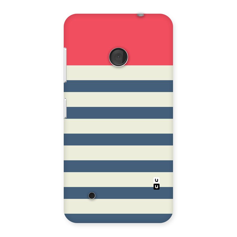 Solid Orange And Stripes Back Case for Lumia 530