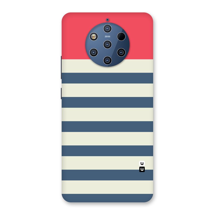 Solid Orange And Stripes Back Case for Nokia 9 PureView