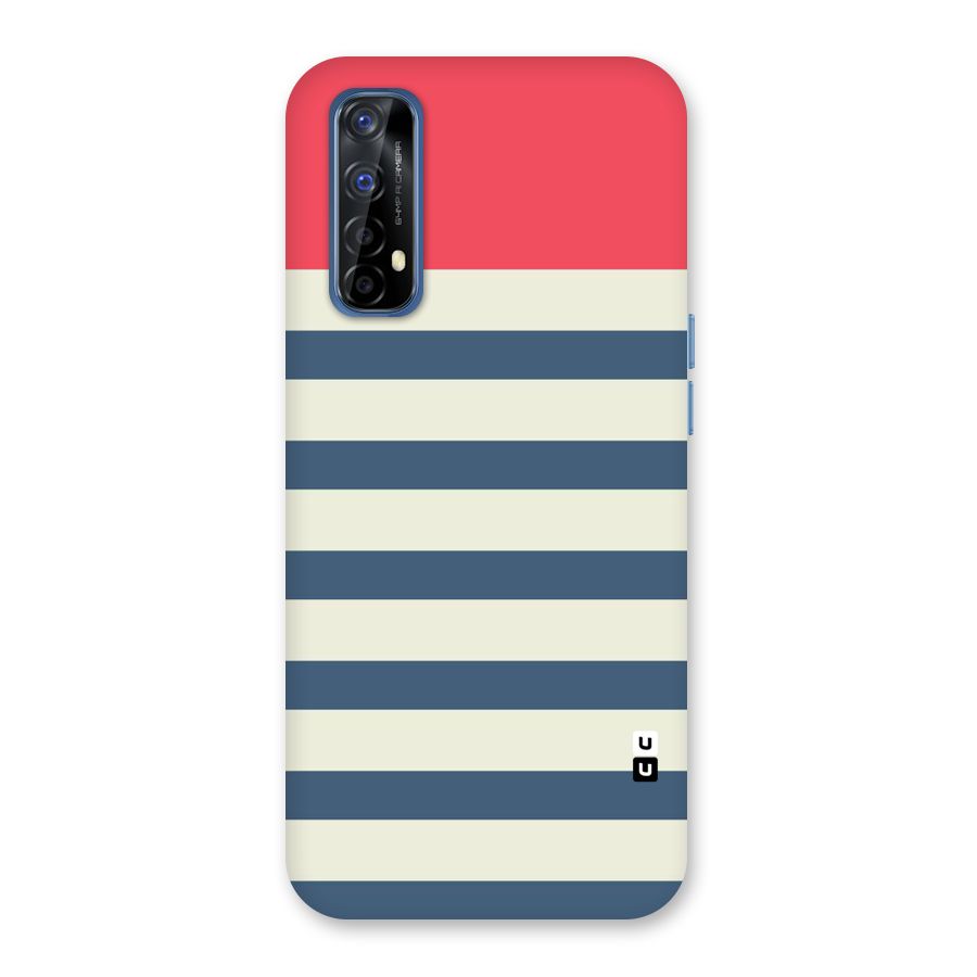 Solid Orange And Stripes Back Case for Realme Narzo 20 Pro