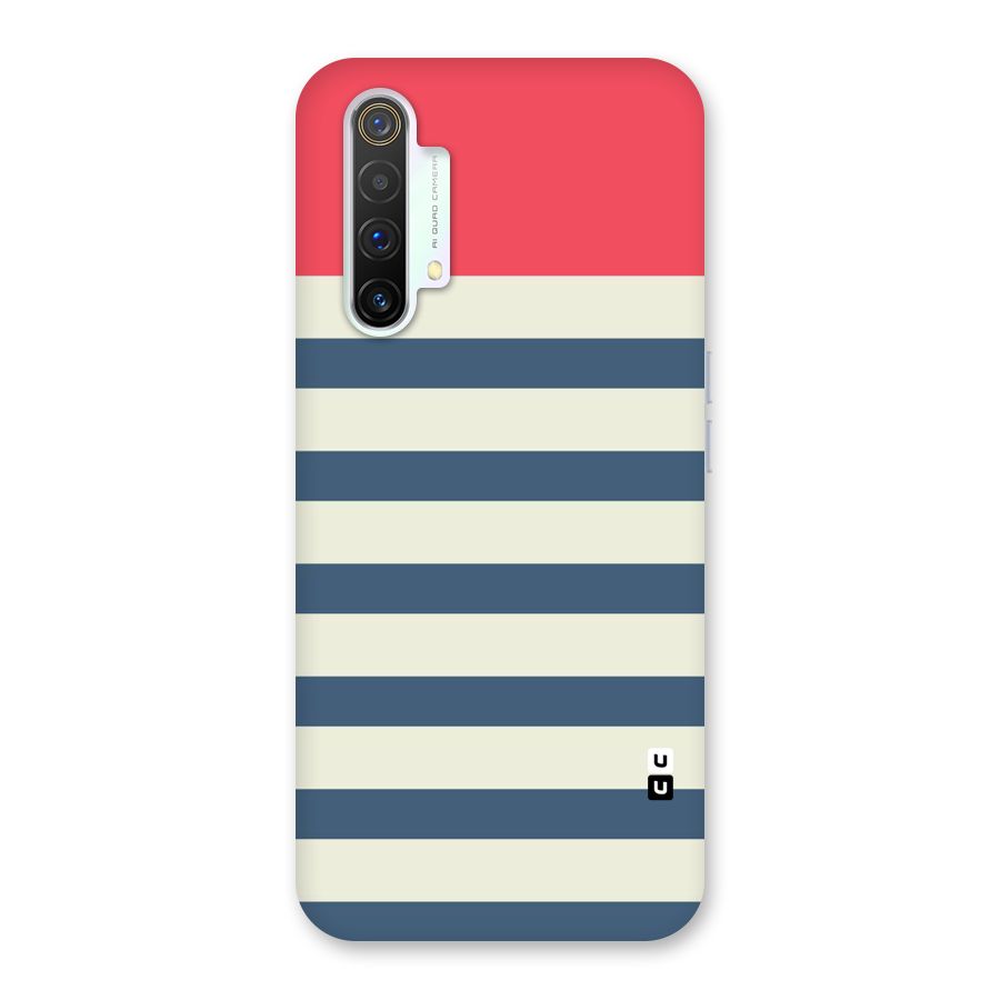 Solid Orange And Stripes Back Case for Realme X3 SuperZoom
