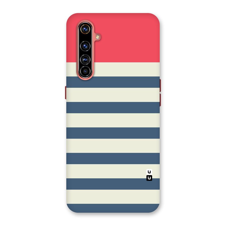 Solid Orange And Stripes Back Case for Realme X50 Pro