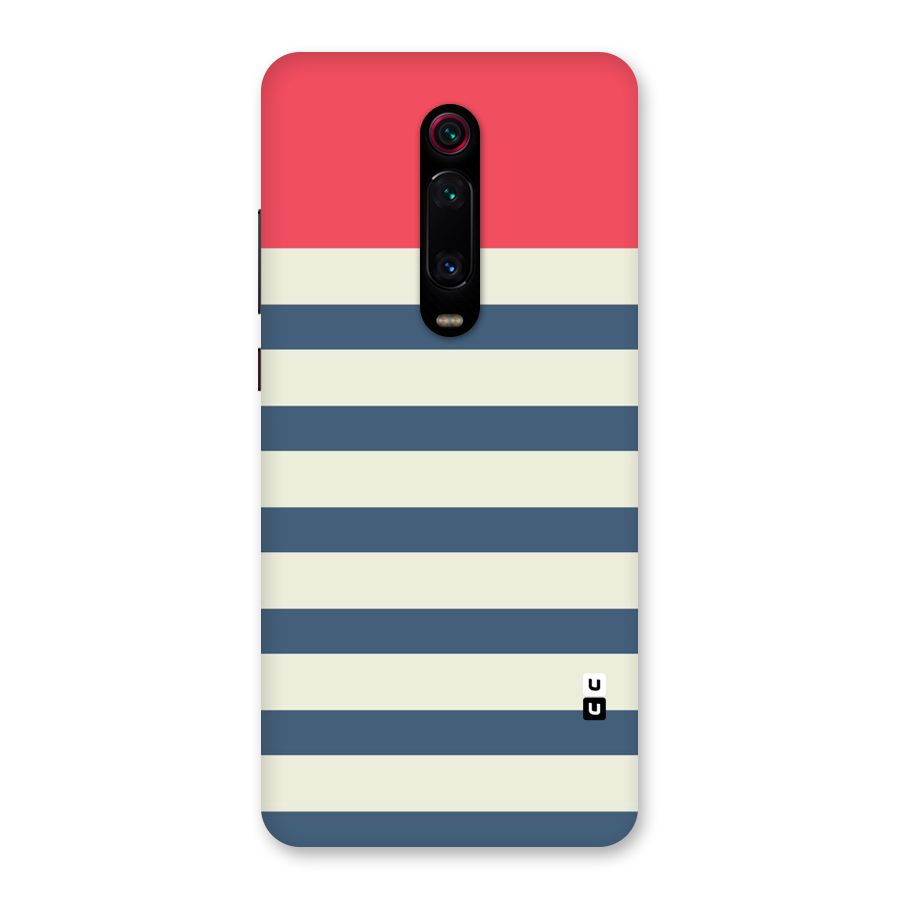 Solid Orange And Stripes Back Case for Redmi K20