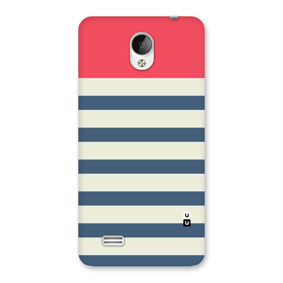 Solid Orange And Stripes Back Case for Vivo Y21