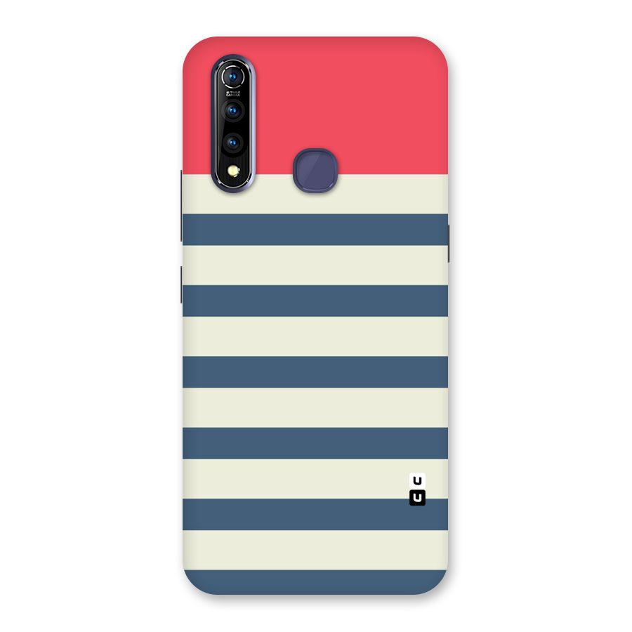 Solid Orange And Stripes Back Case for Vivo Z1 Pro
