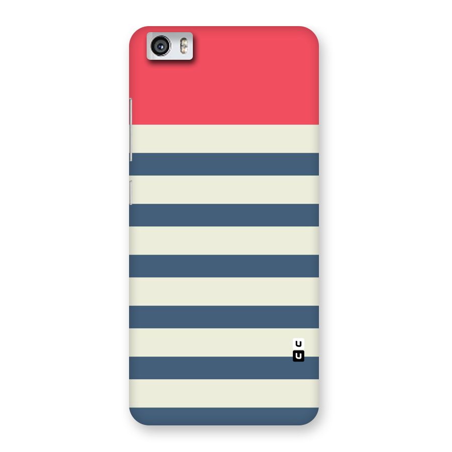 Solid Orange And Stripes Back Case for Xiaomi Redmi Mi5