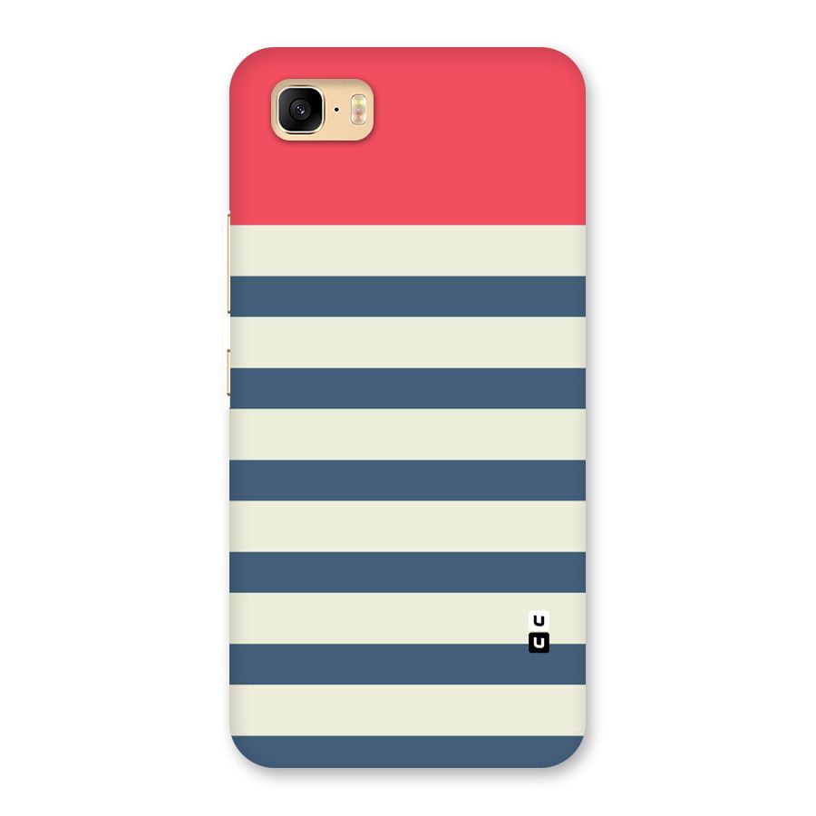 Solid Orange And Stripes Back Case for Zenfone 3s Max
