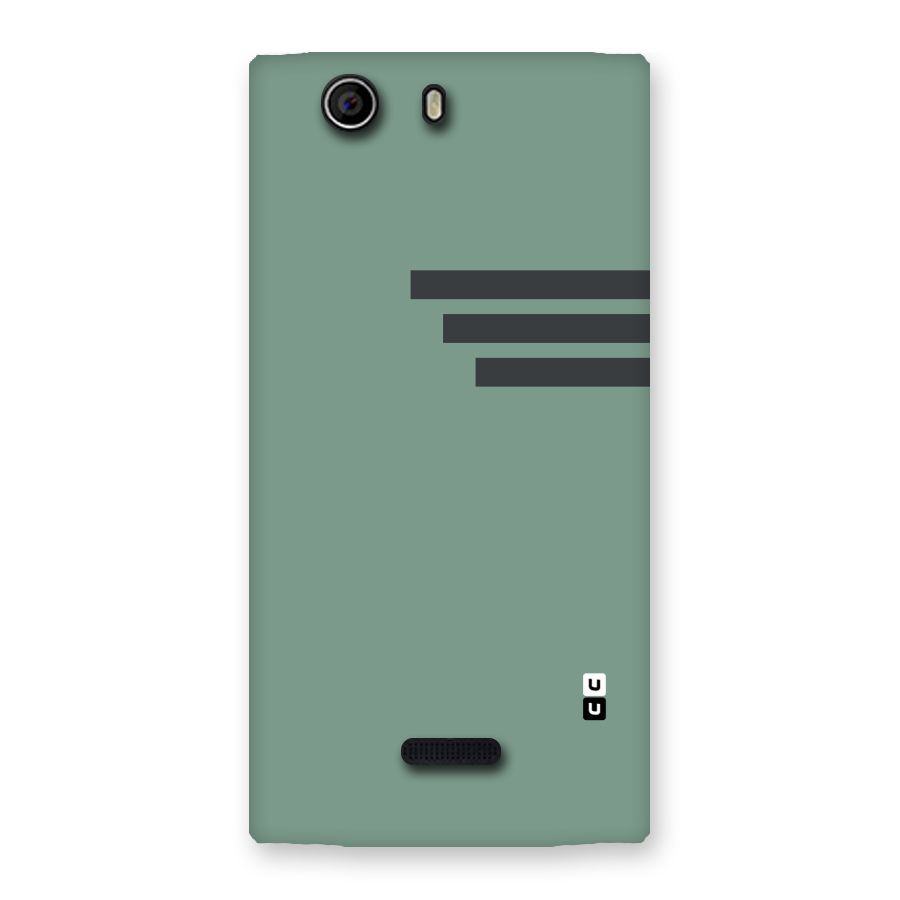 Solid Sports Stripe Back Case for Canvas Nitro 2 E311