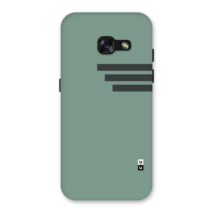 Solid Sports Stripe Back Case for Galaxy A3 (2017)