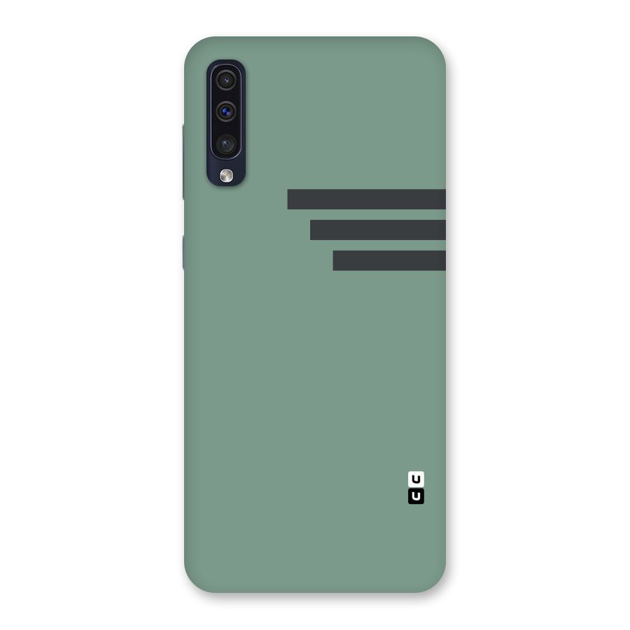 Solid Sports Stripe Back Case for Galaxy A50s