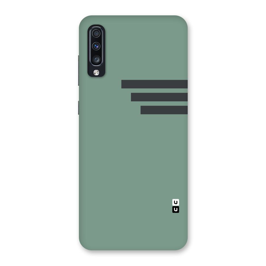 Solid Sports Stripe Back Case for Galaxy A70