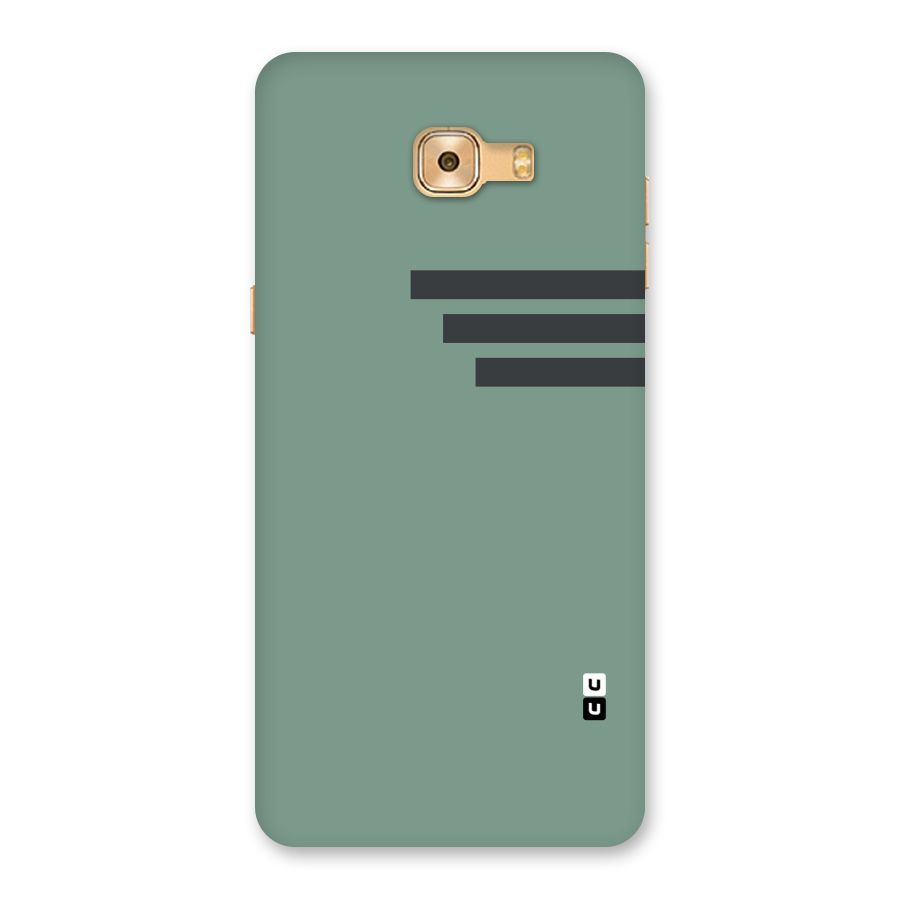 Solid Sports Stripe Back Case for Galaxy C9 Pro