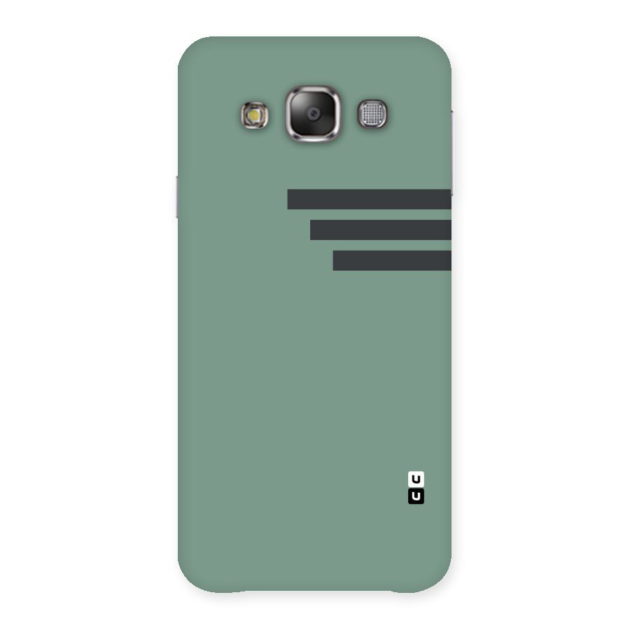 Solid Sports Stripe Back Case for Galaxy E7