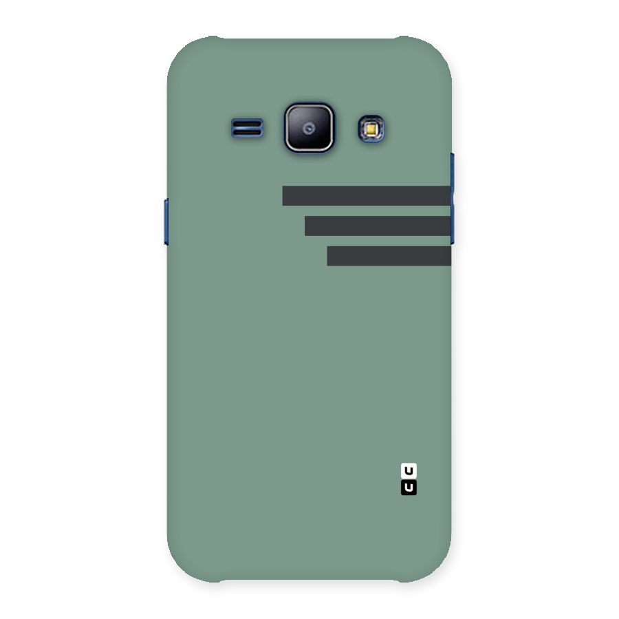 Solid Sports Stripe Back Case for Galaxy J1