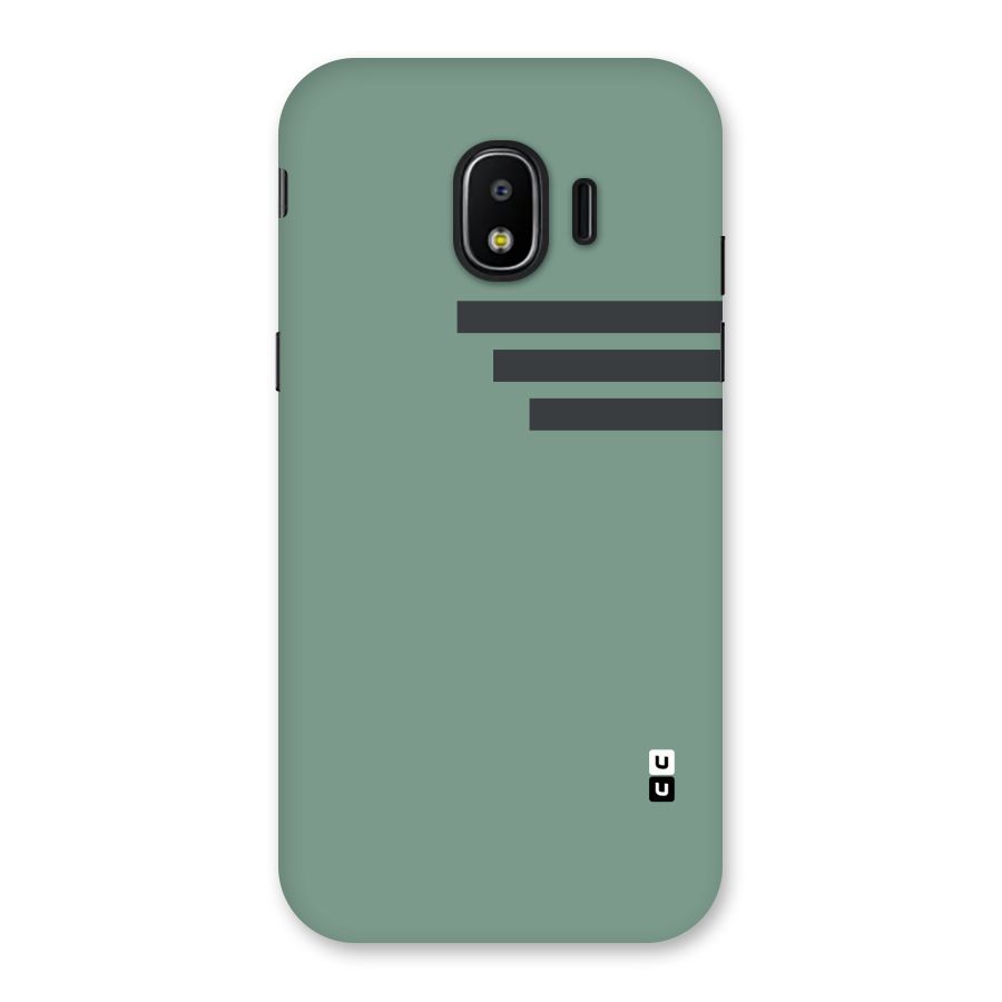 Solid Sports Stripe Back Case for Galaxy J2 Pro 2018