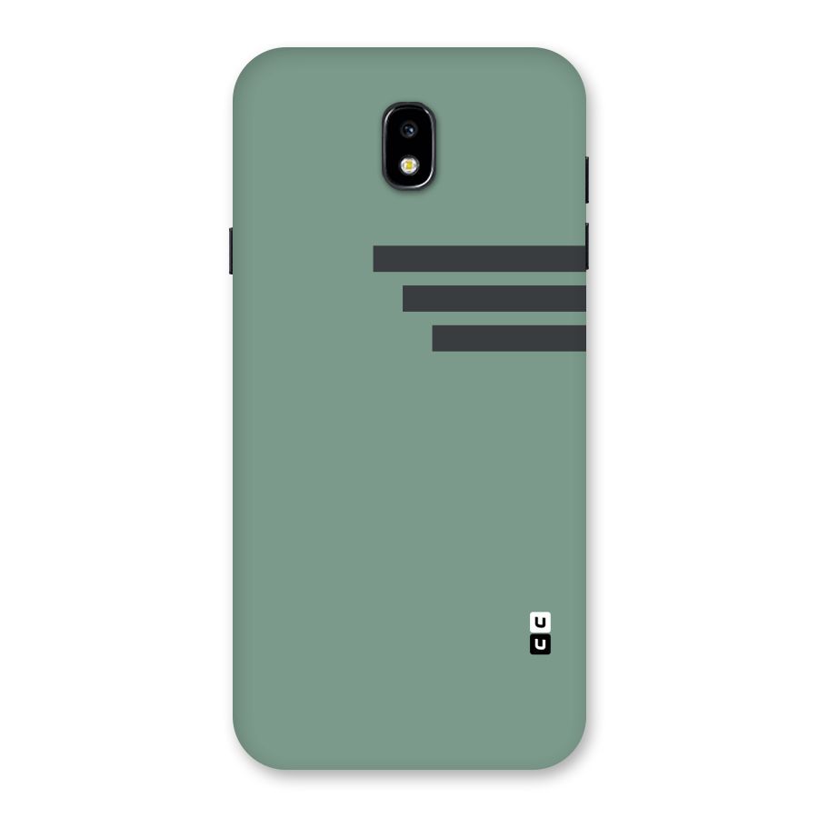 Solid Sports Stripe Back Case for Galaxy J7 Pro