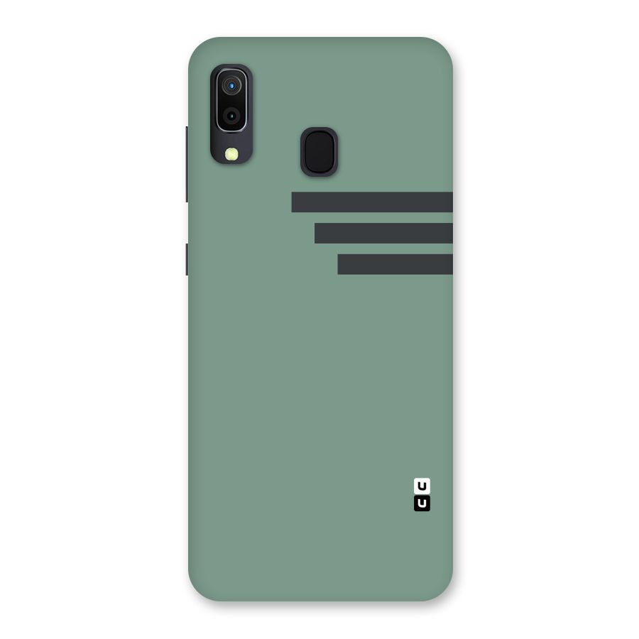 Solid Sports Stripe Back Case for Galaxy M10s