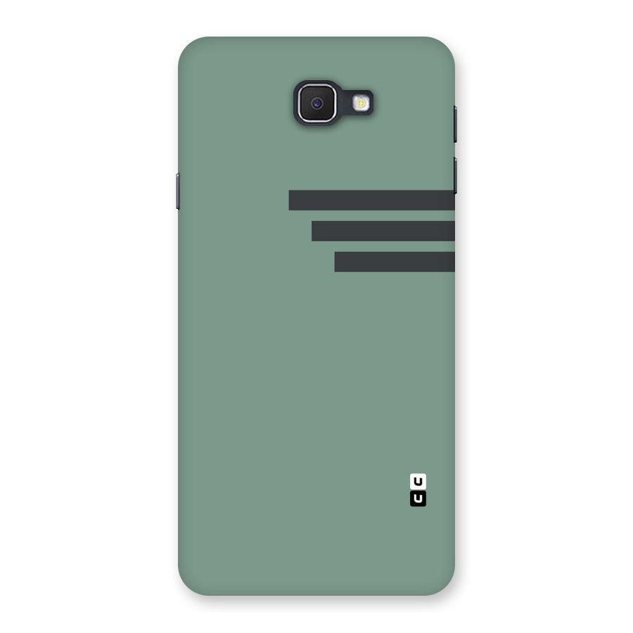 Solid Sports Stripe Back Case for Galaxy On7 2016