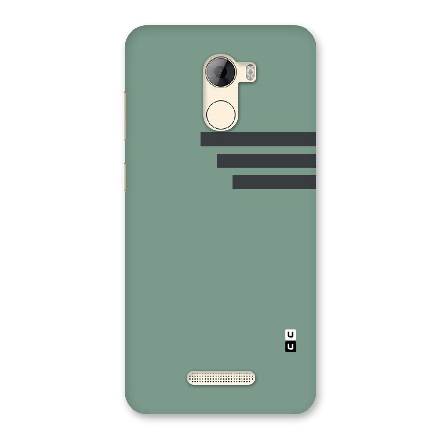 Solid Sports Stripe Back Case for Gionee A1 LIte