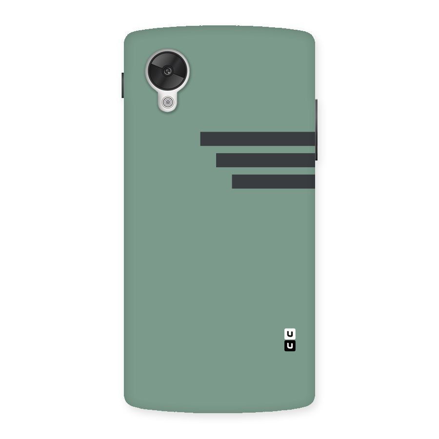 Solid Sports Stripe Back Case for Google Nexsus 5